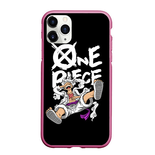 Чехол iPhone 11 Pro матовый One piece - gear 5 luffy / 3D-Малиновый – фото 1