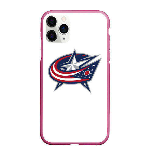 Чехол iPhone 11 Pro матовый Columbus blue jackets - Sergey Bobrovsky / 3D-Малиновый – фото 1