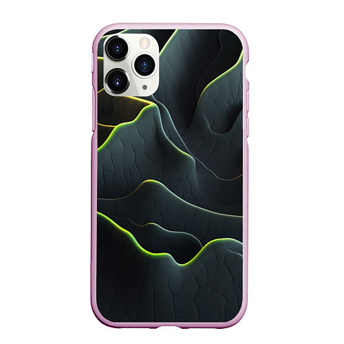 Чехол iPhone 11 Pro матовый Рельефная текстура / 3D-Розовый – фото 1