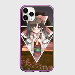Чехол iPhone 11 Pro матовый Touhou Project Reimu