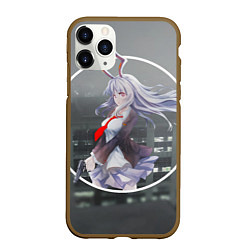 Чехол iPhone 11 Pro матовый Touhou Project Рейсен Удонгейн Инаба, цвет: 3D-коричневый