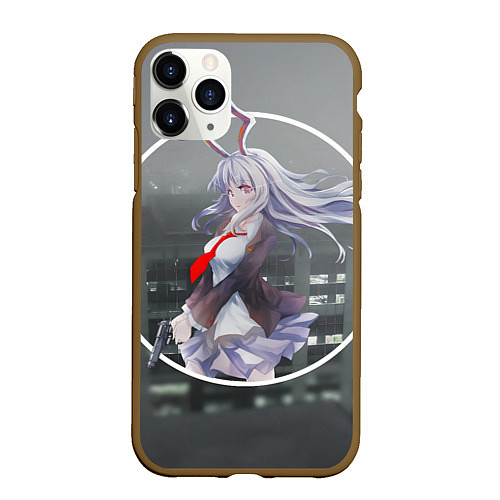Чехол iPhone 11 Pro матовый Touhou Project Рейсен Удонгейн Инаба / 3D-Коричневый – фото 1