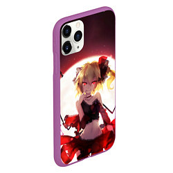 Чехол iPhone 11 Pro матовый Touhou Project Фландр Скарлет, цвет: 3D-фиолетовый — фото 2