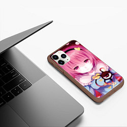 Чехол iPhone 11 Pro матовый Touhou Project Сатори Комейдзи, цвет: 3D-коричневый — фото 2