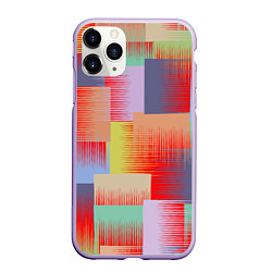 Чехол iPhone 11 Pro матовый Веселая разноцветная клетка