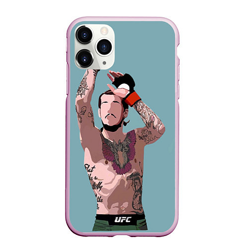 Чехол iPhone 11 Pro матовый Suga sean omelly / 3D-Розовый – фото 1