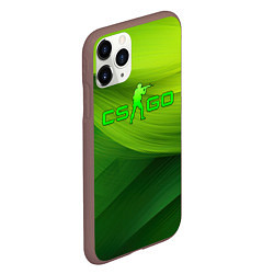 Чехол iPhone 11 Pro матовый CSGO green logo, цвет: 3D-коричневый — фото 2