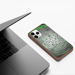 Чехол iPhone 11 Pro матовый Круговорот, цвет: 3D-коричневый — фото 2