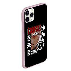 Чехол iPhone 11 Pro матовый Манга блич, цвет: 3D-розовый — фото 2