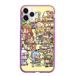 Чехол iPhone 11 Pro матовый Touhou Project Characters