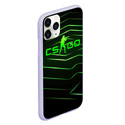 Чехол iPhone 11 Pro матовый CS GO dark green, цвет: 3D-светло-сиреневый — фото 2