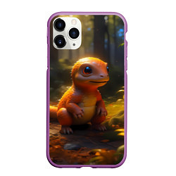 Чехол iPhone 11 Pro матовый Динозаврик
