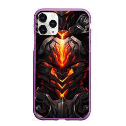 Чехол iPhone 11 Pro матовый Огненный доспех рыцаря Elden Ring