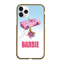Чехол iPhone 11 Pro матовый Барби на дороге, цвет: 3D-коричневый