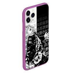 Чехол iPhone 11 Pro матовый Сатору годжо теряет контроль, цвет: 3D-фиолетовый — фото 2