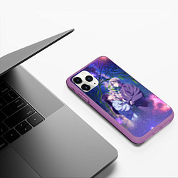 Чехол iPhone 11 Pro матовый Kiyoka Kudou and Miyo Saimori, цвет: 3D-фиолетовый — фото 2