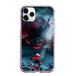 Чехол iPhone 11 Pro матовый God Eater, цвет: 3D-розовый