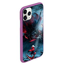 Чехол iPhone 11 Pro матовый God Eater, цвет: 3D-фиолетовый — фото 2