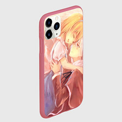 Чехол iPhone 11 Pro матовый Touhou Project Алиса Маргатройд Синки, цвет: 3D-малиновый — фото 2