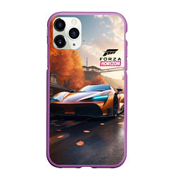 Чехол iPhone 11 Pro матовый Forza Horison осенний пейзаж, цвет: 3D-фиолетовый