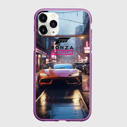 Чехол iPhone 11 Pro матовый Forza Horizon game, цвет: 3D-фиолетовый