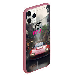 Чехол iPhone 11 Pro матовый Forza Horizon game, цвет: 3D-малиновый — фото 2