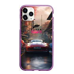 Чехол iPhone 11 Pro матовый Forza Horizon racing game, цвет: 3D-фиолетовый