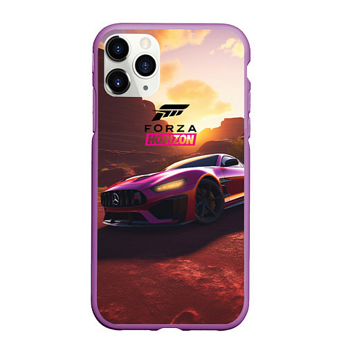 Чехол iPhone 11 Pro матовый Forza Horizon / 3D-Фиолетовый – фото 1