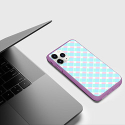 Чехол iPhone 11 Pro матовый Клетка из фильма Барби, цвет: 3D-фиолетовый — фото 2