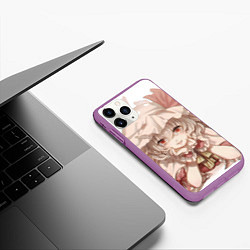 Чехол iPhone 11 Pro матовый Touhou Project Flandre Scarlet Cute, цвет: 3D-фиолетовый — фото 2