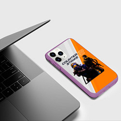Чехол iPhone 11 Pro матовый CS 2, цвет: 3D-фиолетовый — фото 2