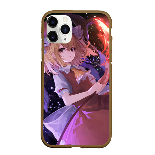 Чехол iPhone 11 Pro матовый Touhou Project Flandre Scarlet / 3D-Коричневый – фото 1