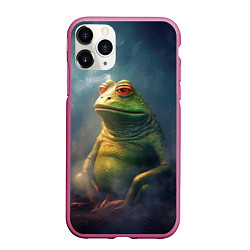 Чехол iPhone 11 Pro матовый Пепе лягушка