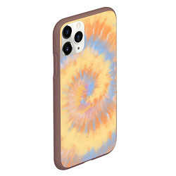 Чехол iPhone 11 Pro матовый Tie-Dye дизайн, цвет: 3D-коричневый — фото 2