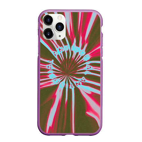 Чехол iPhone 11 Pro матовый Антисоциальность / 3D-Фиолетовый – фото 1