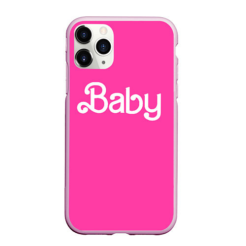 Чехол iPhone 11 Pro матовый Барби ребенок / 3D-Розовый – фото 1