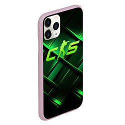 Чехол iPhone 11 Pro матовый CS2 green background, цвет: 3D-розовый — фото 2