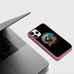 Чехол iPhone 11 Pro матовый Эй, помедленней, цвет: 3D-малиновый — фото 2