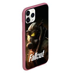 Чехол iPhone 11 Pro матовый Fallout game, цвет: 3D-малиновый — фото 2