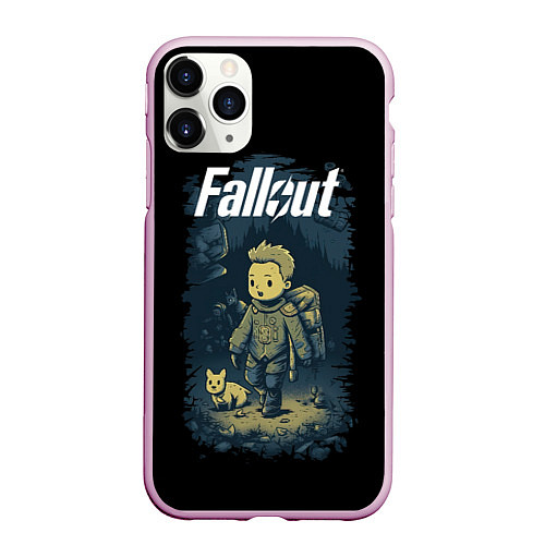 Чехол iPhone 11 Pro матовый Fallout boy / 3D-Розовый – фото 1