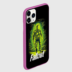 Чехол iPhone 11 Pro матовый Fallout game poster style, цвет: 3D-фиолетовый — фото 2