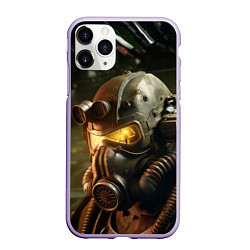Чехол iPhone 11 Pro матовый Fallout photo, цвет: 3D-светло-сиреневый
