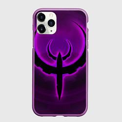 Чехол iPhone 11 Pro матовый Quake фиолетовый, цвет: 3D-фиолетовый