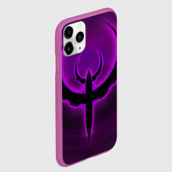 Чехол iPhone 11 Pro матовый Quake фиолетовый, цвет: 3D-фиолетовый — фото 2