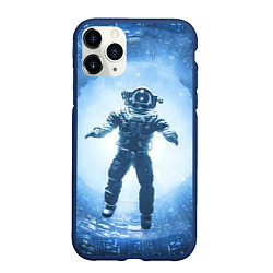 Чехол iPhone 11 Pro матовый Starfield lost in space, цвет: 3D-тёмно-синий