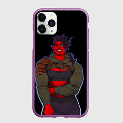 Чехол iPhone 11 Pro матовый Карлах - Baldurs gate 3, цвет: 3D-фиолетовый