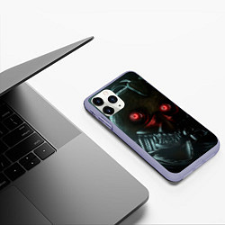 Чехол iPhone 11 Pro матовый Злобная чика, цвет: 3D-светло-сиреневый — фото 2