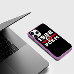 Чехол iPhone 11 Pro матовый 1922 FCSM, цвет: 3D-фиолетовый — фото 2