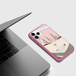 Чехол iPhone 11 Pro матовый Милый во Франксе Зеро Ту, цвет: 3D-малиновый — фото 2