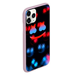 Чехол iPhone 11 Pro матовый Marshmello skibidi dob dob, цвет: 3D-розовый — фото 2